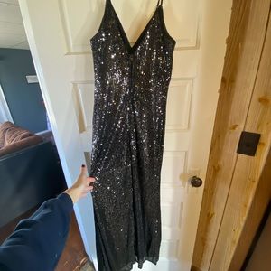 Black Sequin Dress